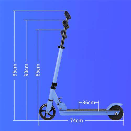 TEAMGEE儿童电动滑板车铝合金两轮折叠助力平衡代步车充电初学者