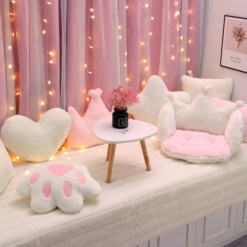 网红毛绒飘窗垫窗台垫卧室装饰毯阳台垫子2021年新款简约现代冬季