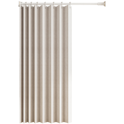 折叠门帘隔断帘家用隐形免打孔空调帘卧室玄关厨房衣帽间遮挡帘子