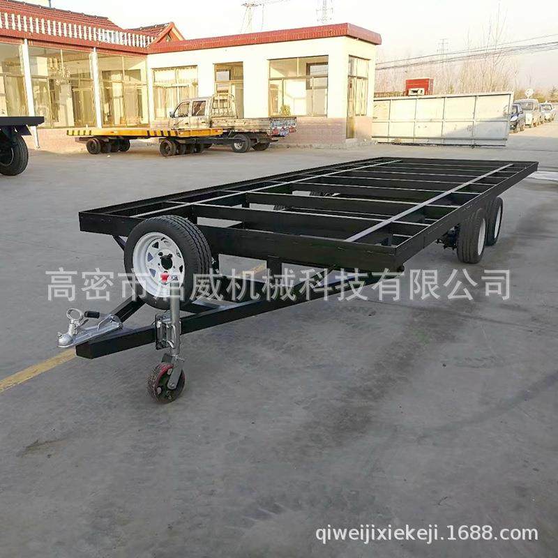 房车底盘移动木屋拖车骨架拖车框架拖车大型旅居车厂家供应