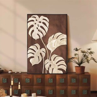 法式中古风客厅装饰画复古艺术走廊玄关壁画家大业大边柜挂画