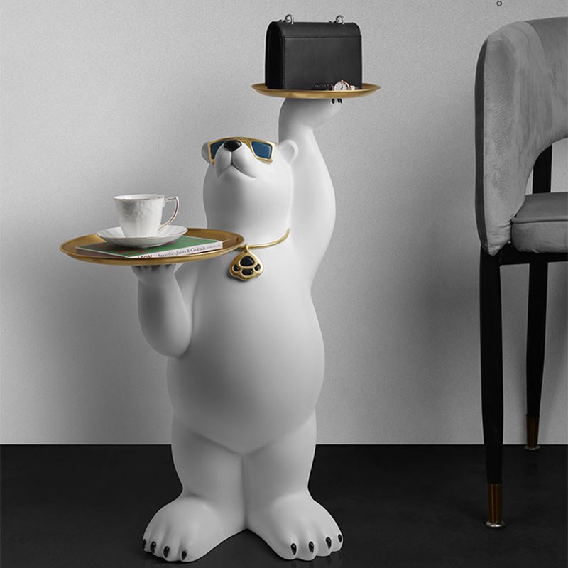 暴力熊落地摆件客厅现代电视柜大件迎宾沙发边装饰乔迁新居