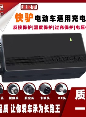 快驴电动车适配充电器82H72329H8铅酸蓄电池