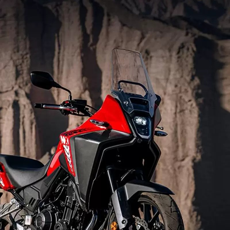 适用本田NX400挡风板加高风挡NX400配件加厚前挡透明挡雨玻璃改装