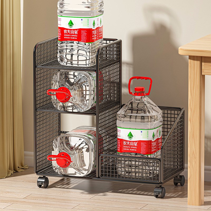 办公室桌下收纳置物柜台下带轮书架书桌旁落地书柜移动储物小推车