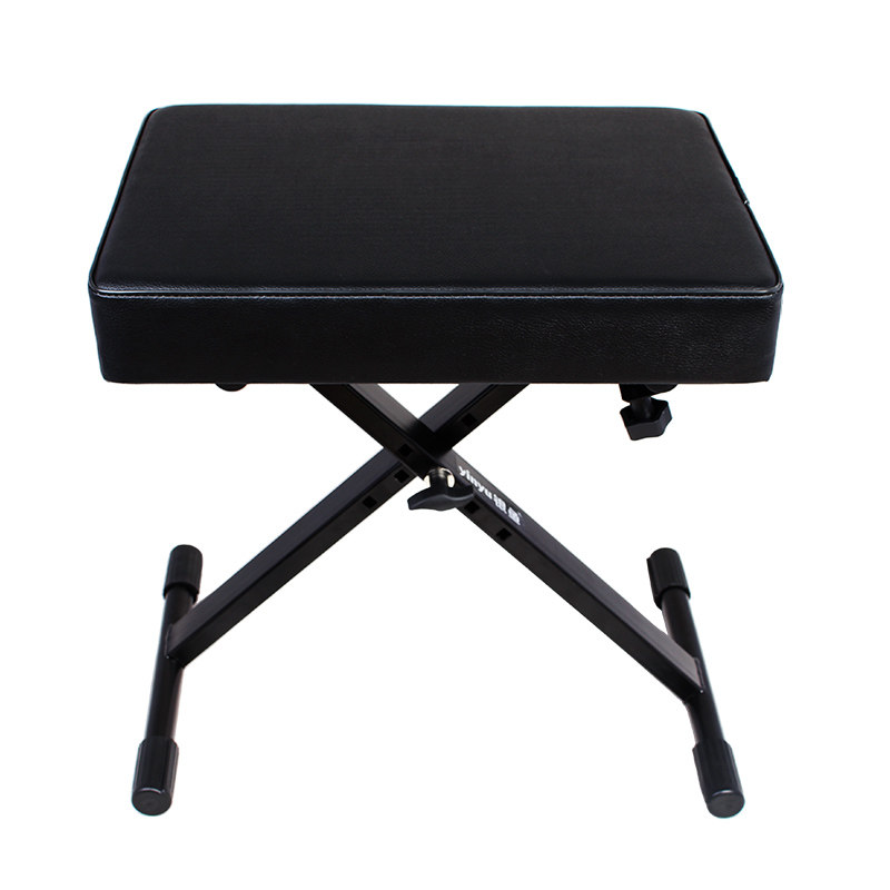 银鱼练琴凳单人折叠儿童电子钢琴吉他椅可升降调节古筝实木凳子