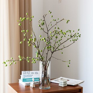 绿色小果鲜切枝鲜云南直发海棠果插水培绿植棠梨果插瓶束