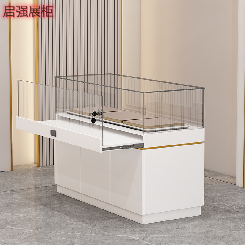 定制商场玻璃柜展示柜珠宝首饰柜台样品展览陈列柜博物馆文物展台
