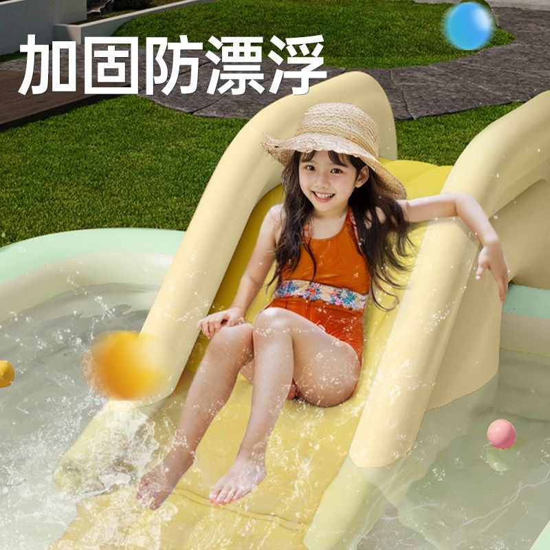 遮阳儿童充气游泳池婴儿宝宝家用大型家庭户外大人小孩游泳戏水池