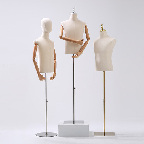 男模特道具展示架半身服装店橱窗西装全身人台假人模特展示架子