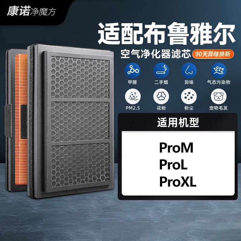 康诺净魔方适配布鲁雅尔空气净化器粒子滤网ProM/ProL/ProXL滤芯