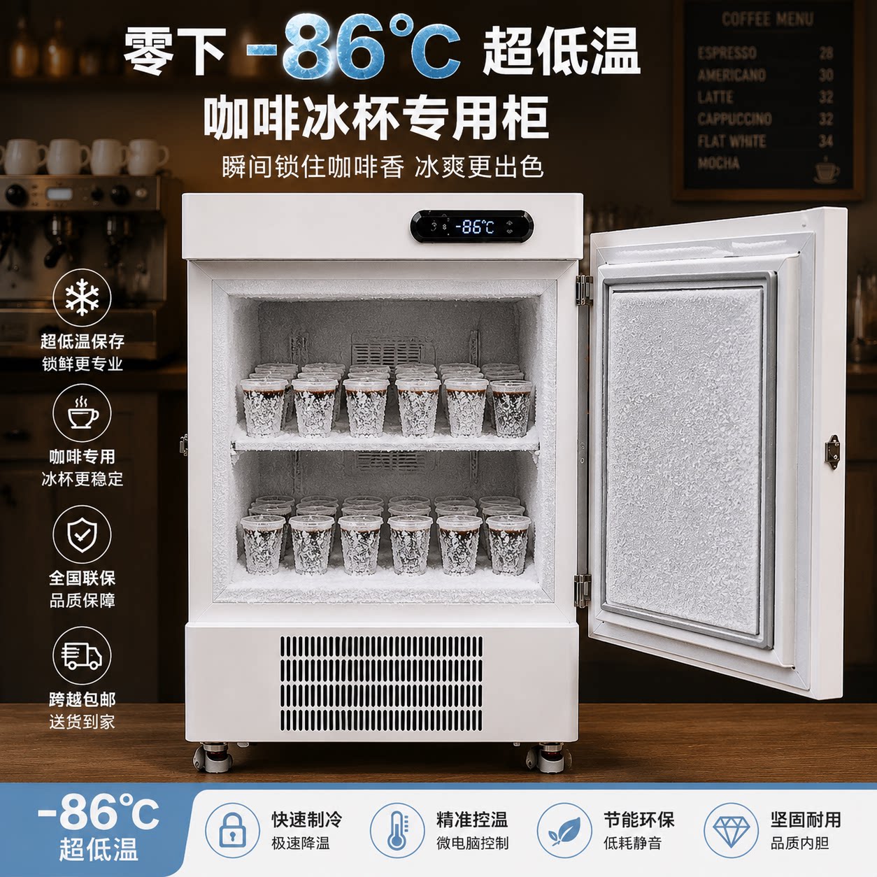 cfcfree零下86度冰箱速冻冰杯