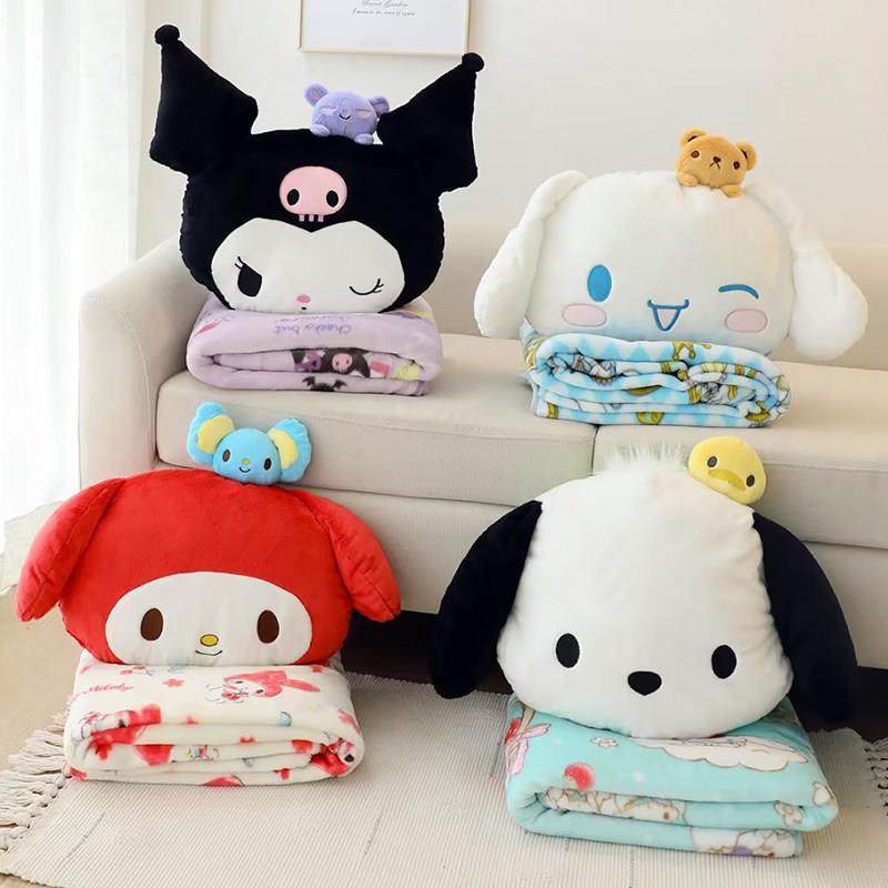 可爱玉桂狗帕恰狗紫色小恶魔抱枕被法兰绒印花毯子午睡美乐帝女生,居家布艺,抱枕被,淘宝优惠券,粉丝福利购,淘宝优惠卷