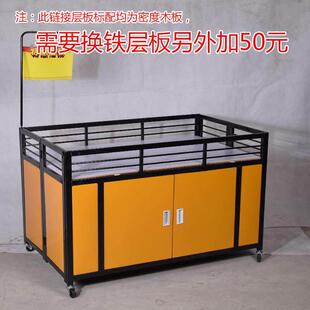 超市促销车甩货车花车货架特价车促销台折叠展示架商场服装售货车