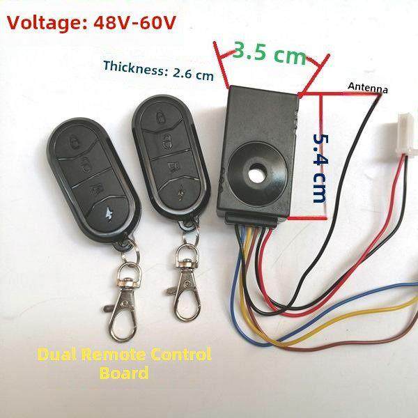 锂电电动车报警器防盗遥36-72V遥控锁电机防盗器手机蓝牙防盗器