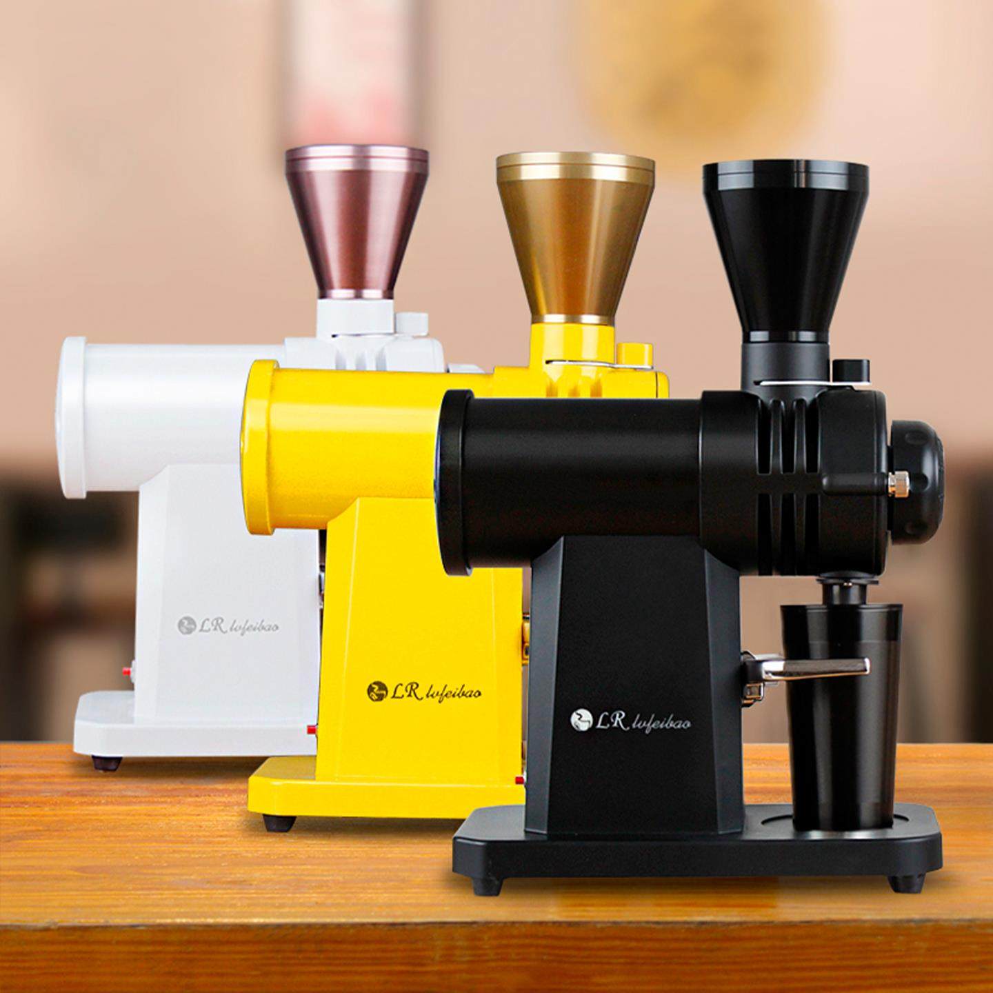 绿融完败版小富士钢炮鬼齿手冲单品 咖啡豆研磨机 商用电动磨豆机