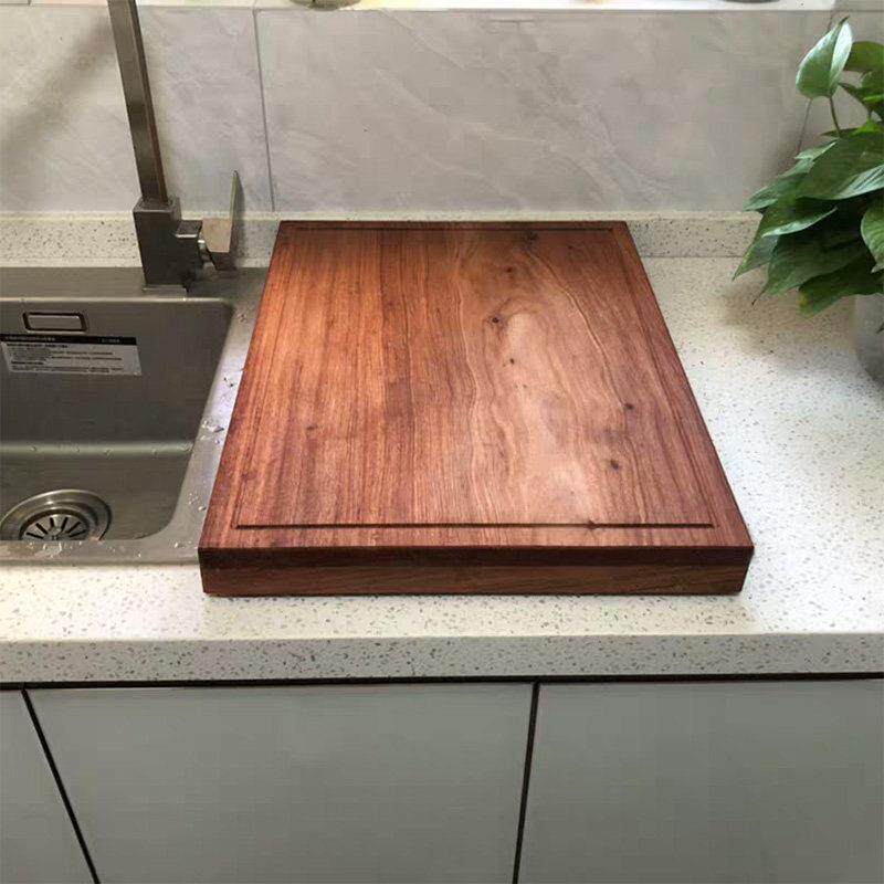 定制洗碗机切菜板水槽切菜板卡槽实木家庭角切菜板圆形防霉厨房