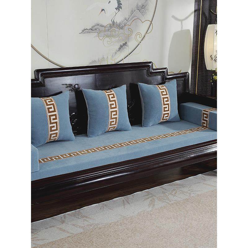 2025新款四季通用实木沙发垫子加厚防滑高密海绵坐垫皮沙发垫冬款