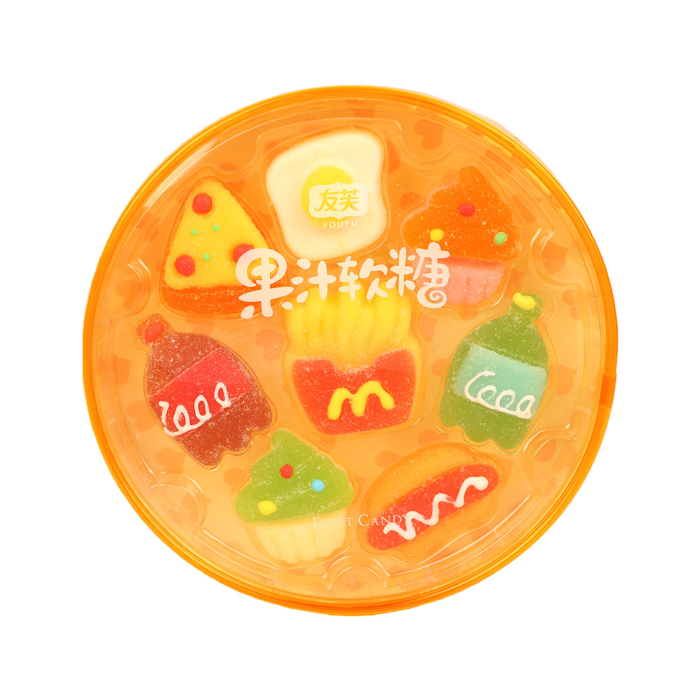 友芙肥宅便当果汁软糖100g零食休闲食品小吃大全批发糖果玩具超市