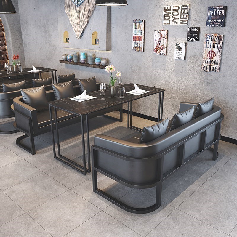 酒吧桌椅卡座工业风餐厅音乐咖啡厅餐G吧烧烤饭店清吧商用沙发餐