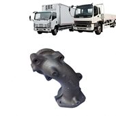 4HK1排气管接头 五十铃庆铃700P FTR 涡轮增压器接头原厂汽车配件