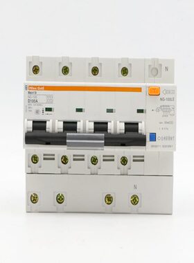 天津梅兰日兰NC100漏电断路器空气开关3P4线4P80A100A125A漏电保