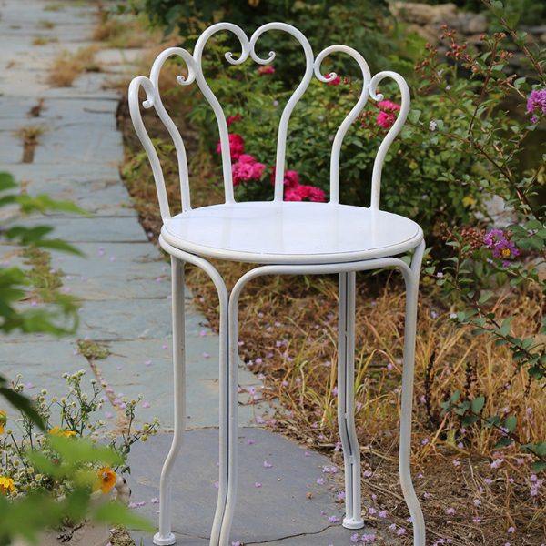 岛拉金属铁艺花园椅子 庭院装饰园艺椅子阳台漂亮展示椅可放花盆,住宅家具,阳台椅,淘宝优惠券,粉丝福利购,淘宝优惠卷