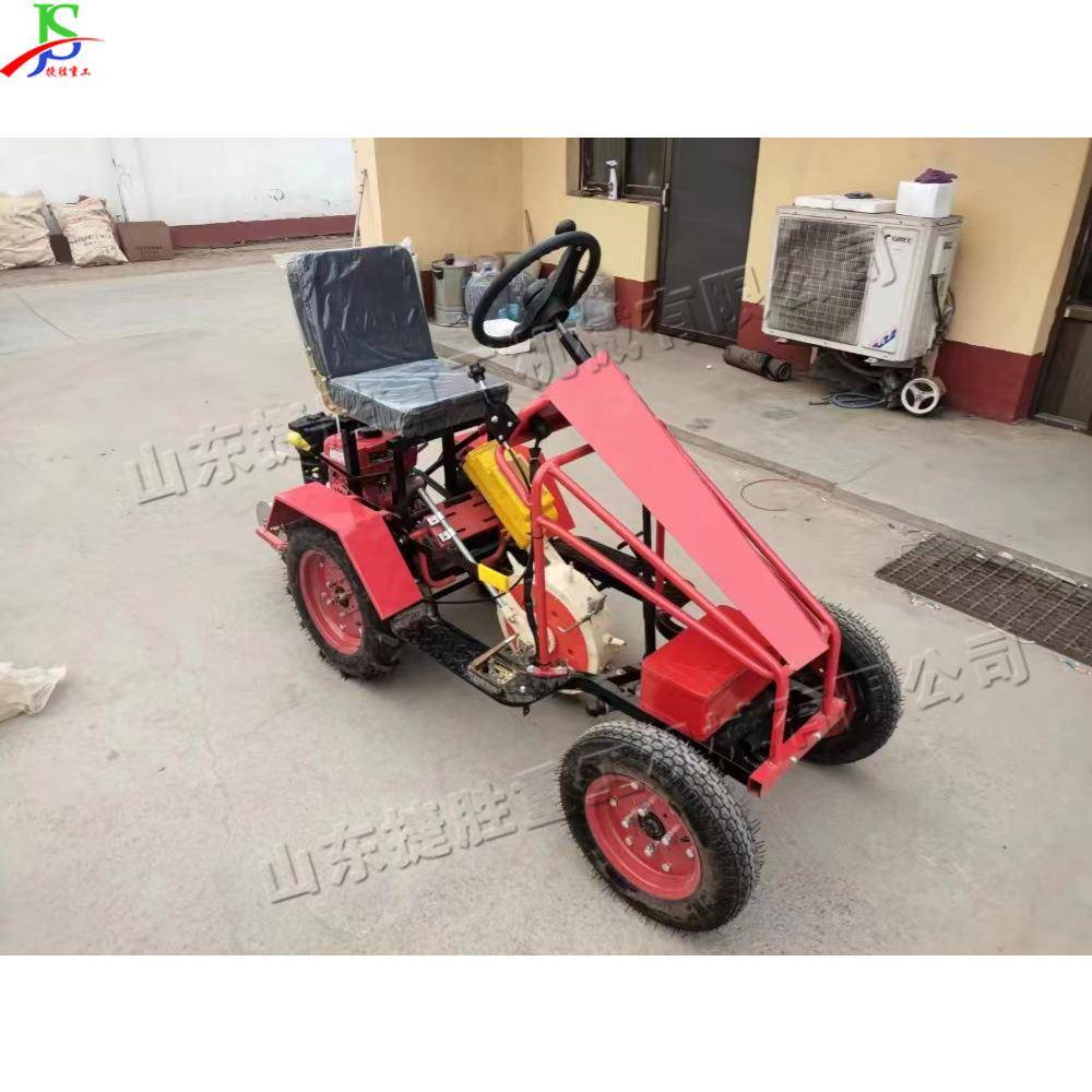 座驾式电启动播种机玉米大豆黄豆种植机双行农作物种子点播机