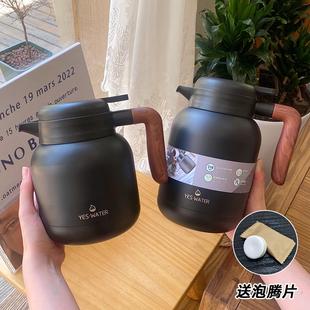 智能温显家用便携带茶隔咖啡壶宿舍大容量保温壶316不锈钢热水壶