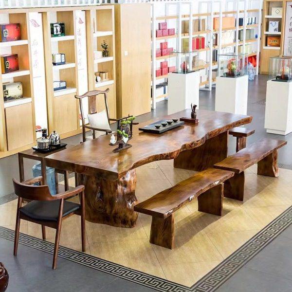 实木茶几茶桌椅组合简约现公室茶台新中式大板泡茶桌功夫茶桌,商业/办公家具,茶台/茶桌,淘宝优惠券,粉丝福利购,淘宝优惠卷