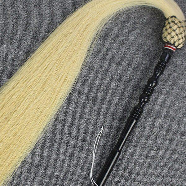 真马尾太极拂尘蝇甩子法器道具浮尘道士用品太监佛尘扫掸子浮沉