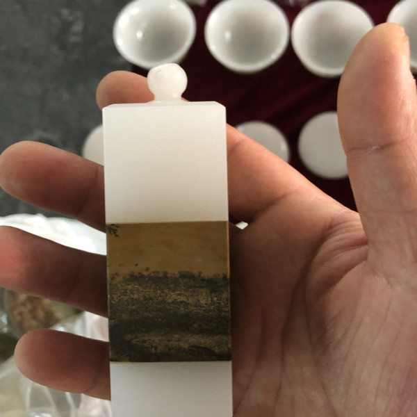全新天然阿富汗白玉国画石印章 方形白玉拼接印章商务礼品自用