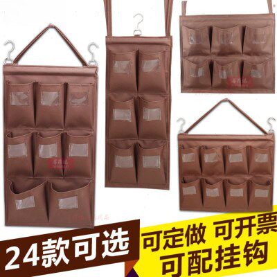 酒店客房车抹布袋五色多口清洁布车布袋带标签收纳挂钩方便捷