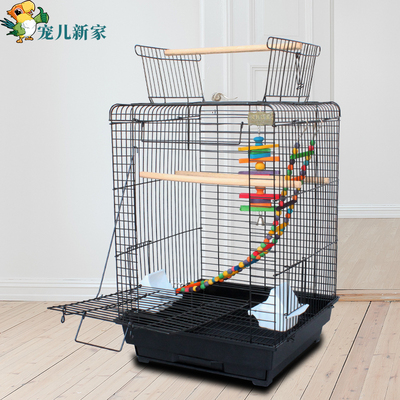 欧式铁艺 放开式实用型鸟笼子大号别墅鹦鹉笼子 虎皮牡丹玄凤站架