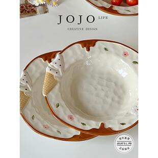 乔乔是州长。in Style高端甜品盘陶瓷水果盘新鲜|东都