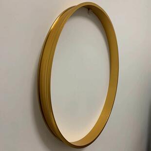 金属反口圆弧包边圆圈背景墙装饰条L型收边u型包边条墙洞圆形封边