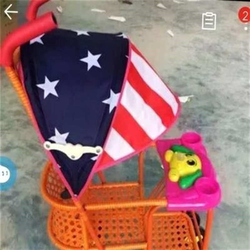 .折叠式帐篷小推车宝宝伞防嗮可折叠藤椅婴儿车遮阳棚挡雨篷