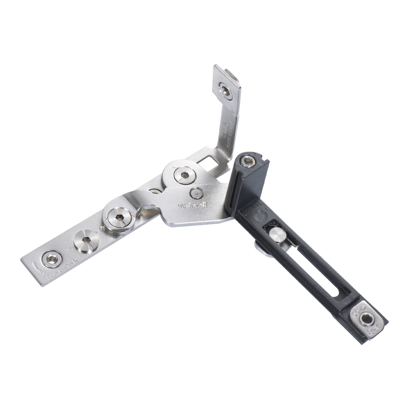 断桥铝平开窗门窗90度铰链内开窗户隐形合页可定位304不锈钢滑撑