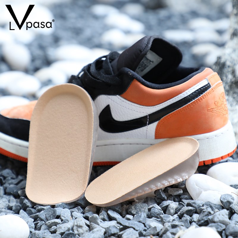 2双 内增高鞋垫半码鞋垫隐形女后跟半垫增高垫男硅胶减震不累脚足