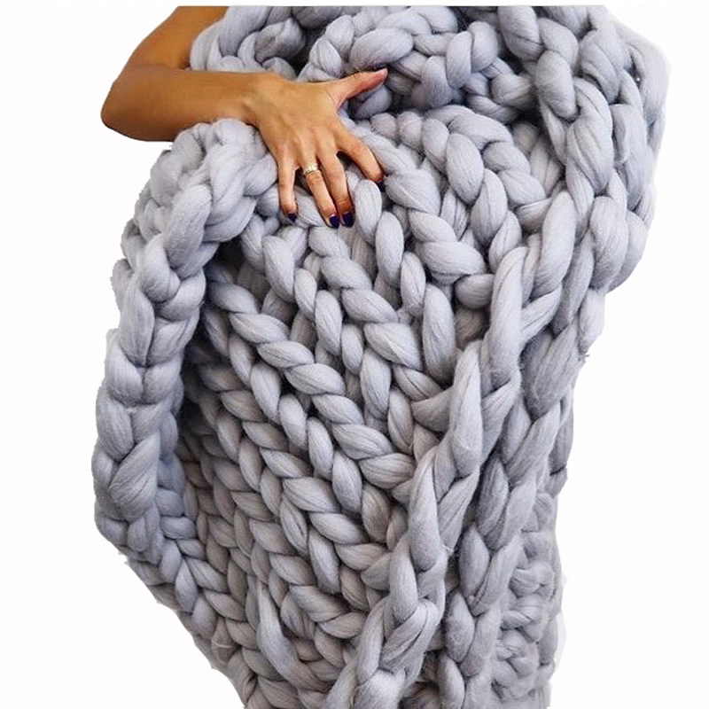 8厘米超粗线挂毯线冰岛粗毛美利奴毛线 围巾大粗度毯子毕设材料