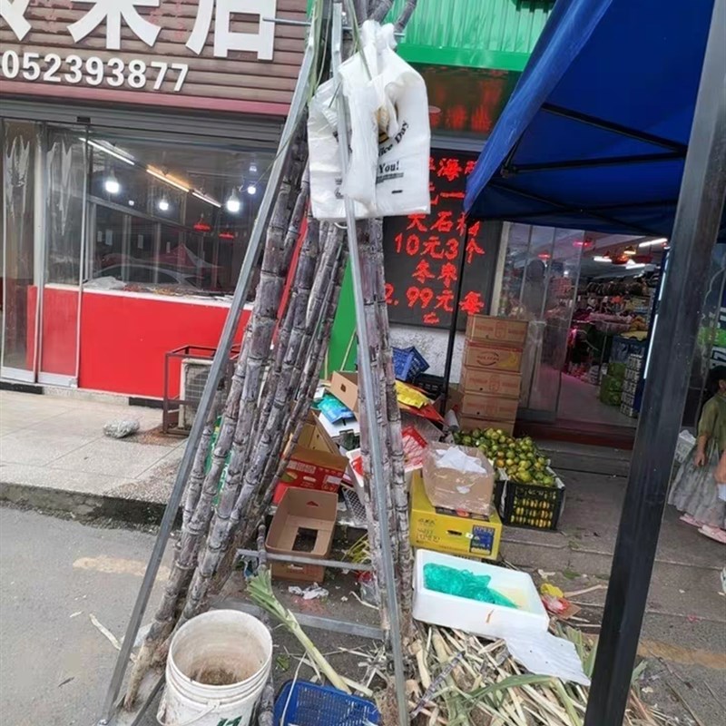 特厚结实板材水果店甘蔗架子摆放展示架可移动可拆卸稳固摆摊