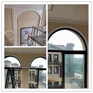 室内门套包边门框自粘pvc拱门圆弧窗套线背景外墙装饰线条收口条