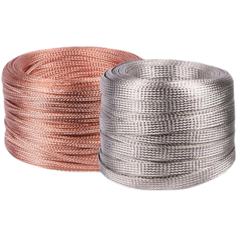 紫铜编织带导电带跨接地线扁线带6/10/16/25/35平方镀锡软铜线