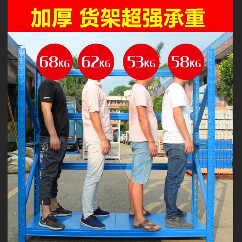 仓储工业货架展示架仓库中型金属置物储物架多层家用重型货物铁架