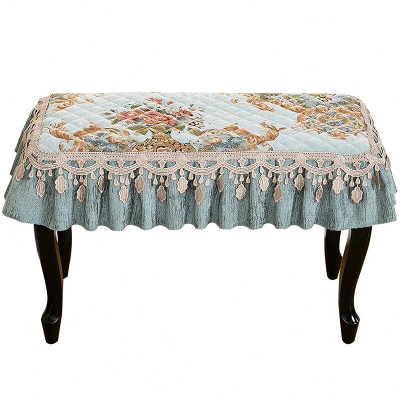 欧式化妆凳钢琴凳坐垫布艺套罩方凳换鞋凳座套定制防滑垫高档奢华