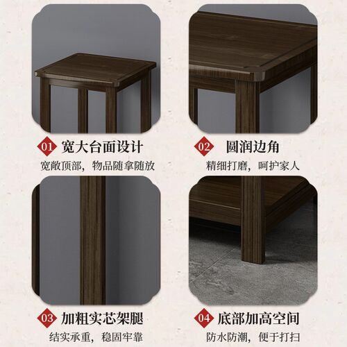 客厅仿古中式花架置物架阳台实木多层落地式家用花台绿萝花盆架子