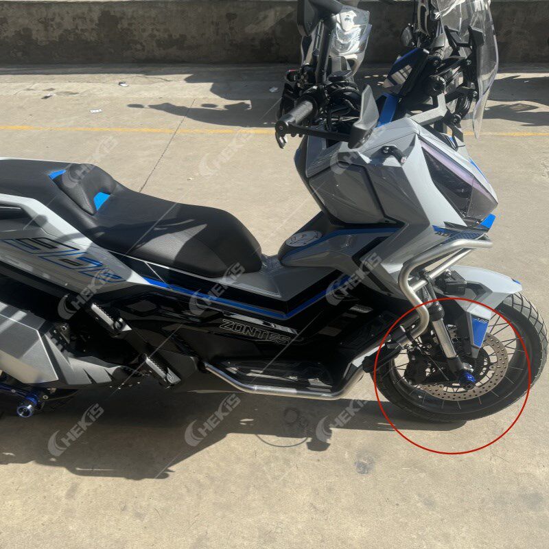 适用于ZONTES升仕368G/D/E/M/K改装前轮防摔 前减震防撞球 前叉杯