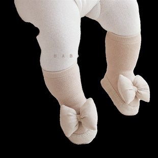 秋冬地板袜婴儿0-1岁新生幼z儿室内隔凉防滑学步鞋袜女宝宝地板鞋
