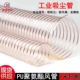 PU聚氨酯风管镀铜钢丝管木工吸尘软管耐温透明伸缩风管壁厚1.5mm