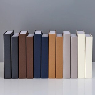 纯色仿真书本酒店办公室客厅书架装饰品拍摄高级感摆件道具假书壳
